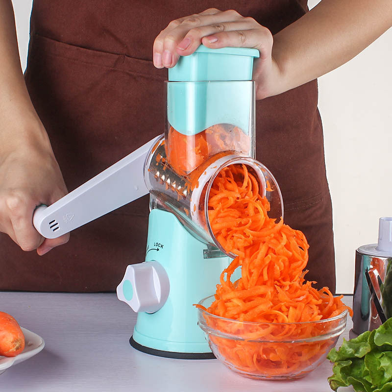 Vegetable Slicer with Interchangeable Stainless Steel Blades