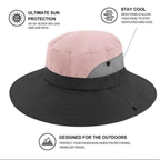 Foldable UPF50+ Sun Hat with Ponytail Opening