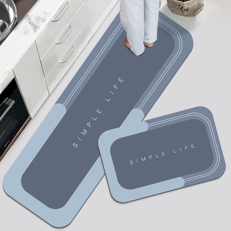 Ultra-Absorbent Non-Slip Bath Mat, Soft Quick-Dry Microfibre