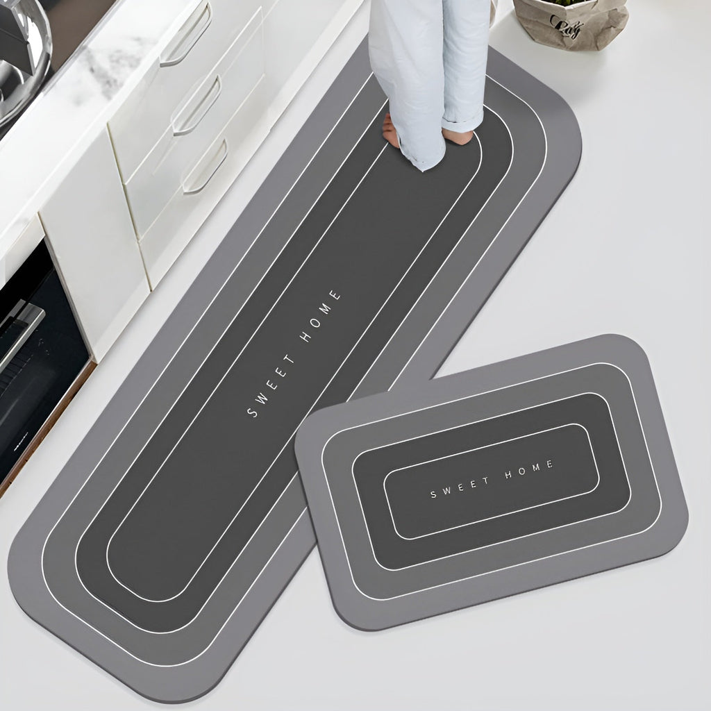 Ultra-Absorbent Non-Slip Bath Mat, Soft Quick-Dry Microfibre