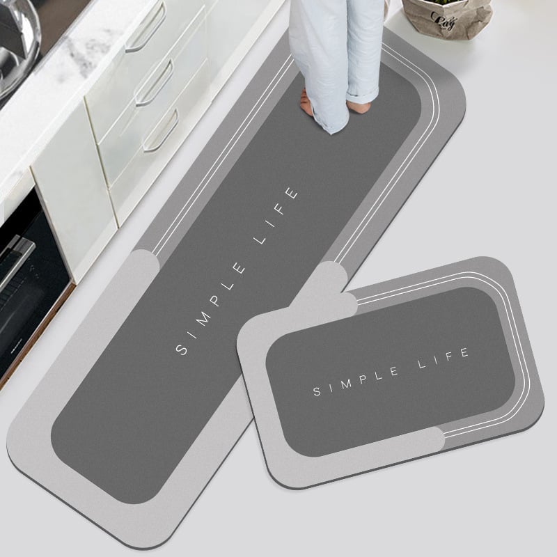 Ultra-Absorbent Non-Slip Bath Mat, Soft Quick-Dry Microfibre