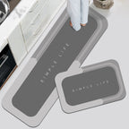 Ultra-Absorbent Non-Slip Bath Mat, Soft Quick-Dry Microfibre