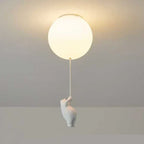 Kids Bear and Balloon Pendant Light with Warm LED
