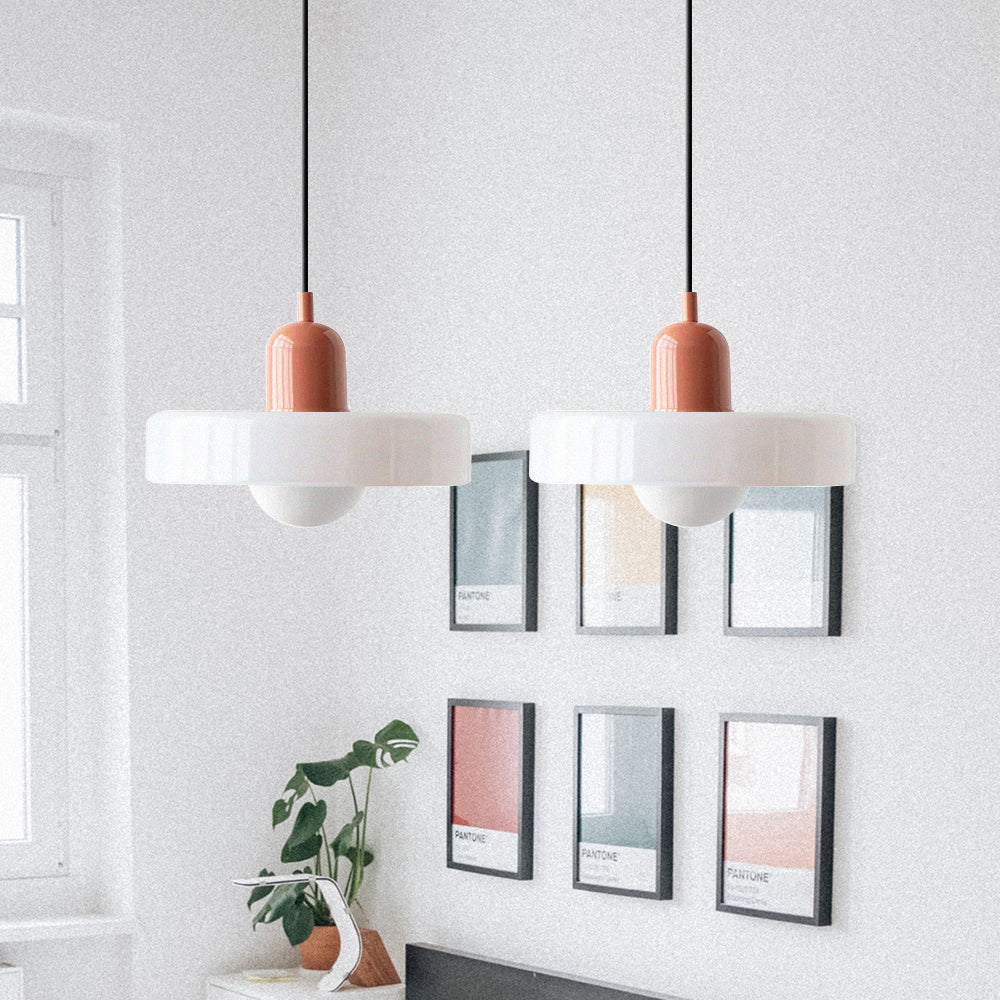 Double Glass Pendant Light 35 cm with G9 Fitting, Modern