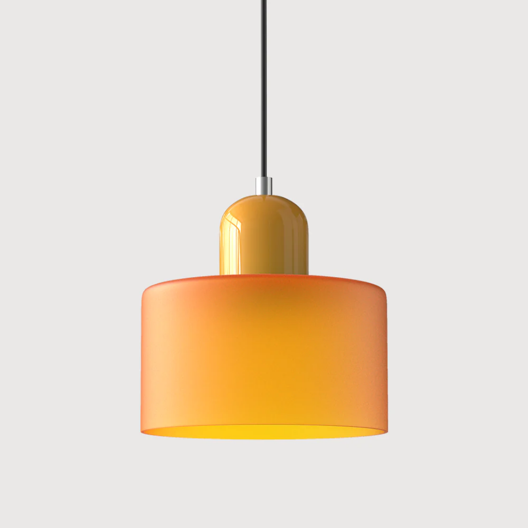 Retro Glass Pendant Light, E27, Adjustable Drop to 150cm