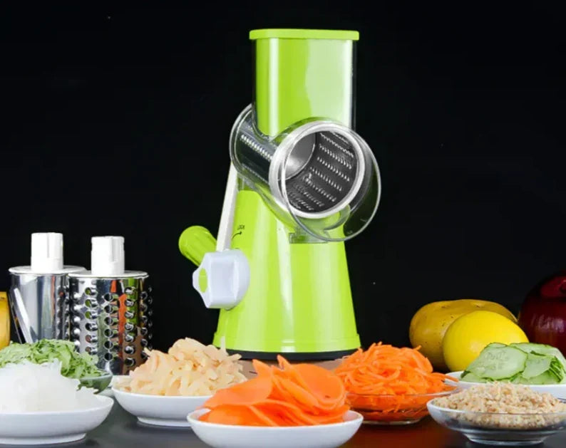 Vegetable Slicer with Interchangeable Stainless Steel Blades