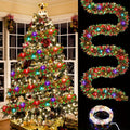 Glitter LED Garland 4.88 m with 50 Warm White Lights, Battery