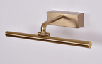 Rechargeable Picture Light in Gold with Remote and Dimmer