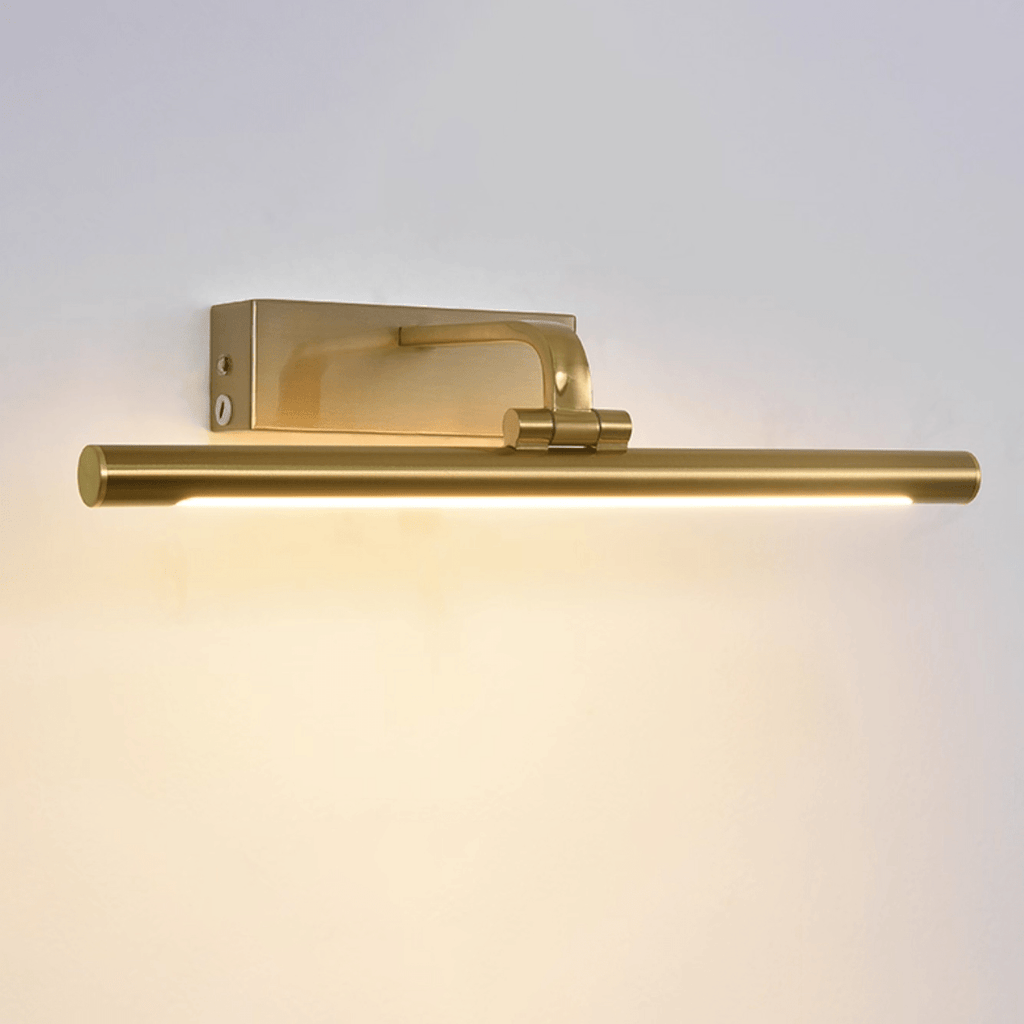 Rechargeable Picture Light in Gold with Remote and Dimmer