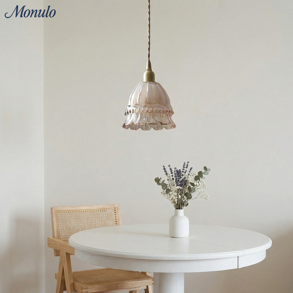 Jellyfish Glass Pendant Light, Clear or Amber Glass