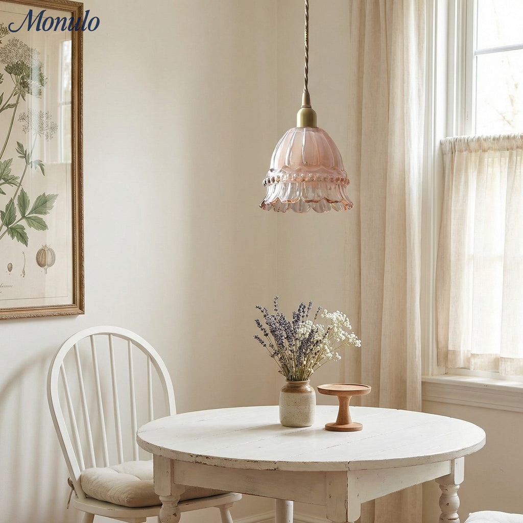 Jellyfish Glass Pendant Light, Clear or Amber Glass