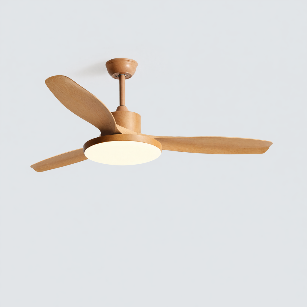 Scandi Ceiling Fan with Light, Reversible Motor & Remote Control