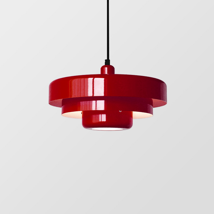 Layered Metal Pendant Light, Bauhaus Style, Five Colours