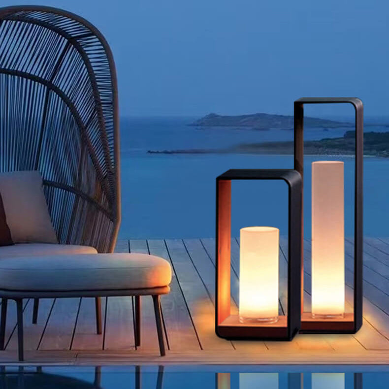 Square LED Garden Light, Warm White, Mains or Solar Powered