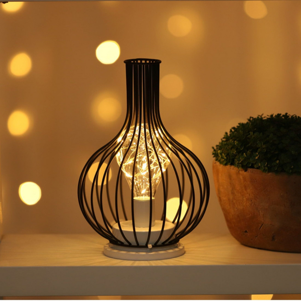 Cordless LED Table Lamp in Steel, Three Shapes