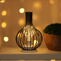Cordless LED Table Lamp in Steel, Three Shapes