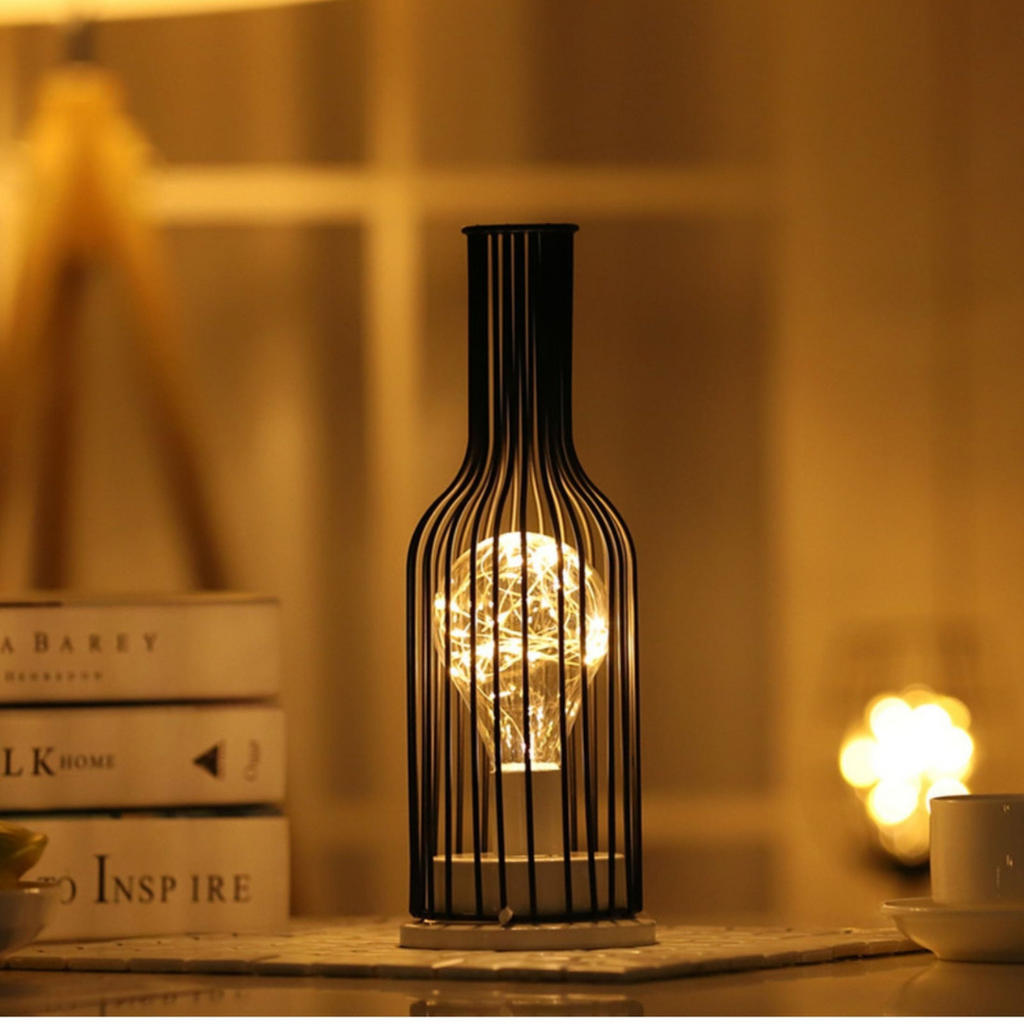 Cordless LED Table Lamp in Steel, Three Shapes