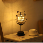 Cordless LED Table Lamp in Steel, Three Shapes