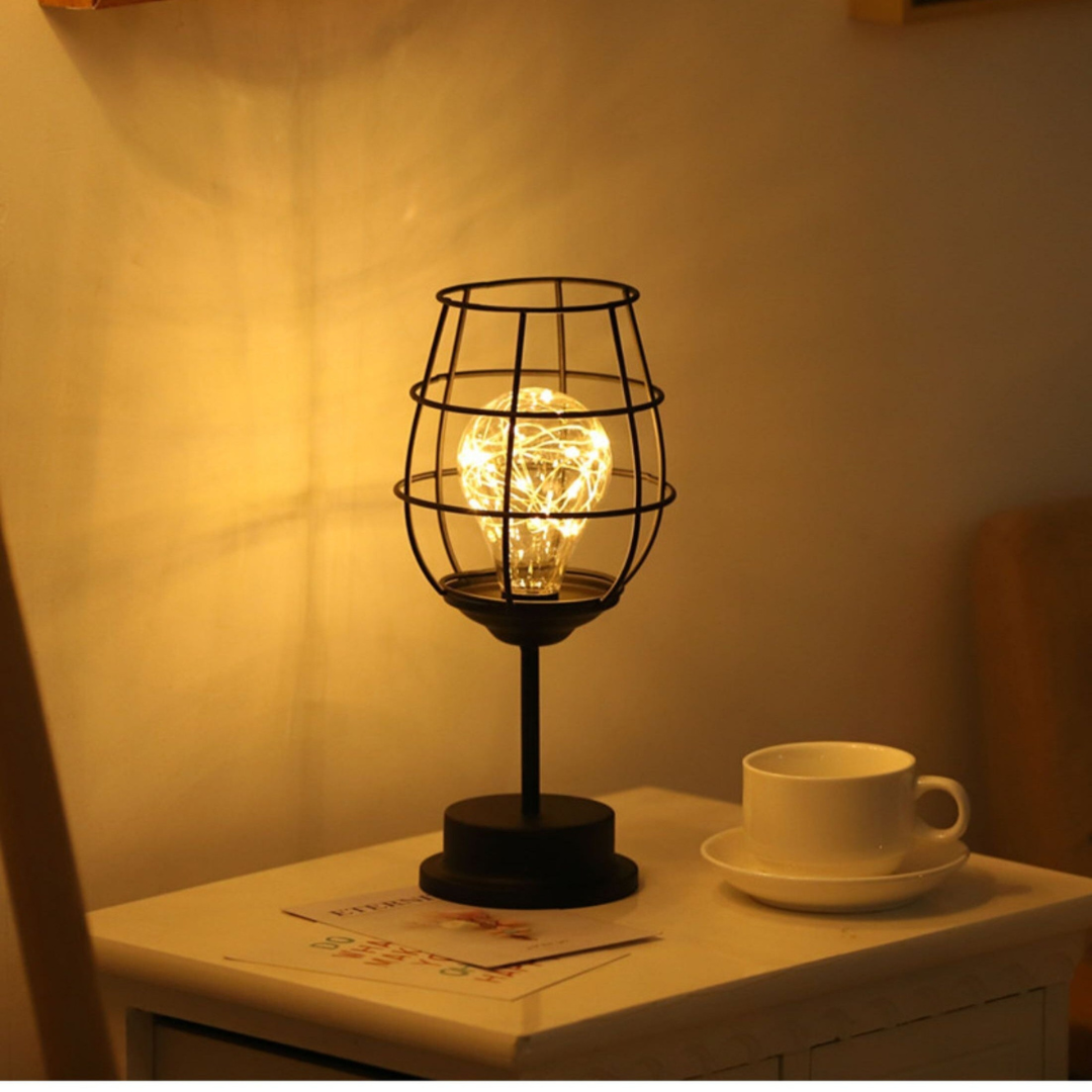 Cordless LED Table Lamp in Steel, Three Shapes