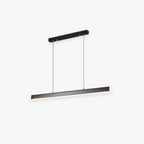 Linear LED Pendant Light, 80-150cm, Black or Brown, Dimmable