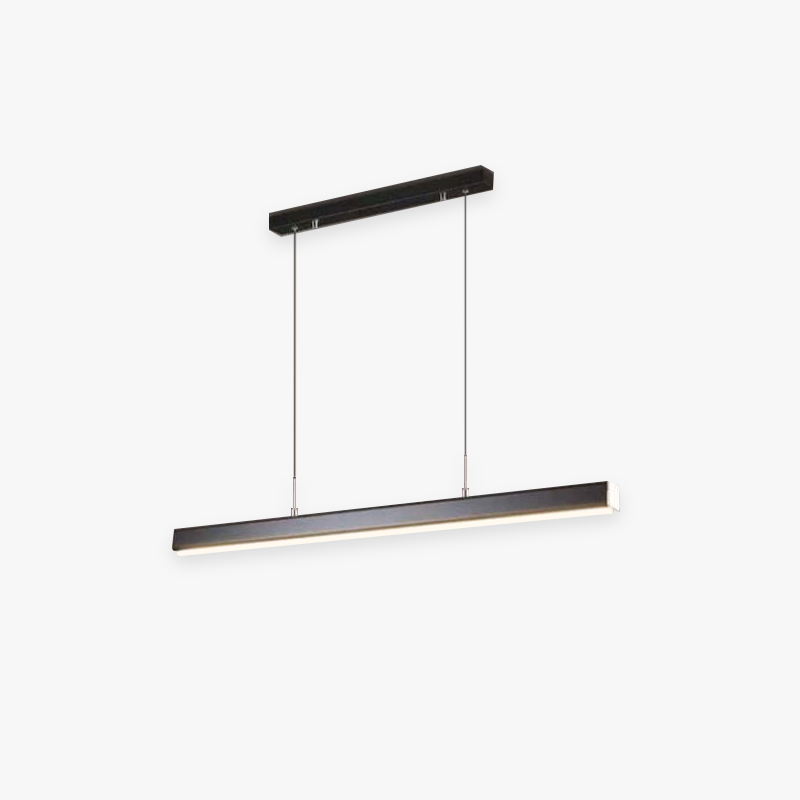 Linear LED Pendant Light, 80-150cm, Black or Brown, Dimmable