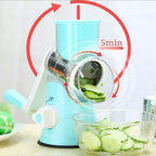 Rotary Grater with 3 Stainless Steel Blades, Dishwasher Safe
