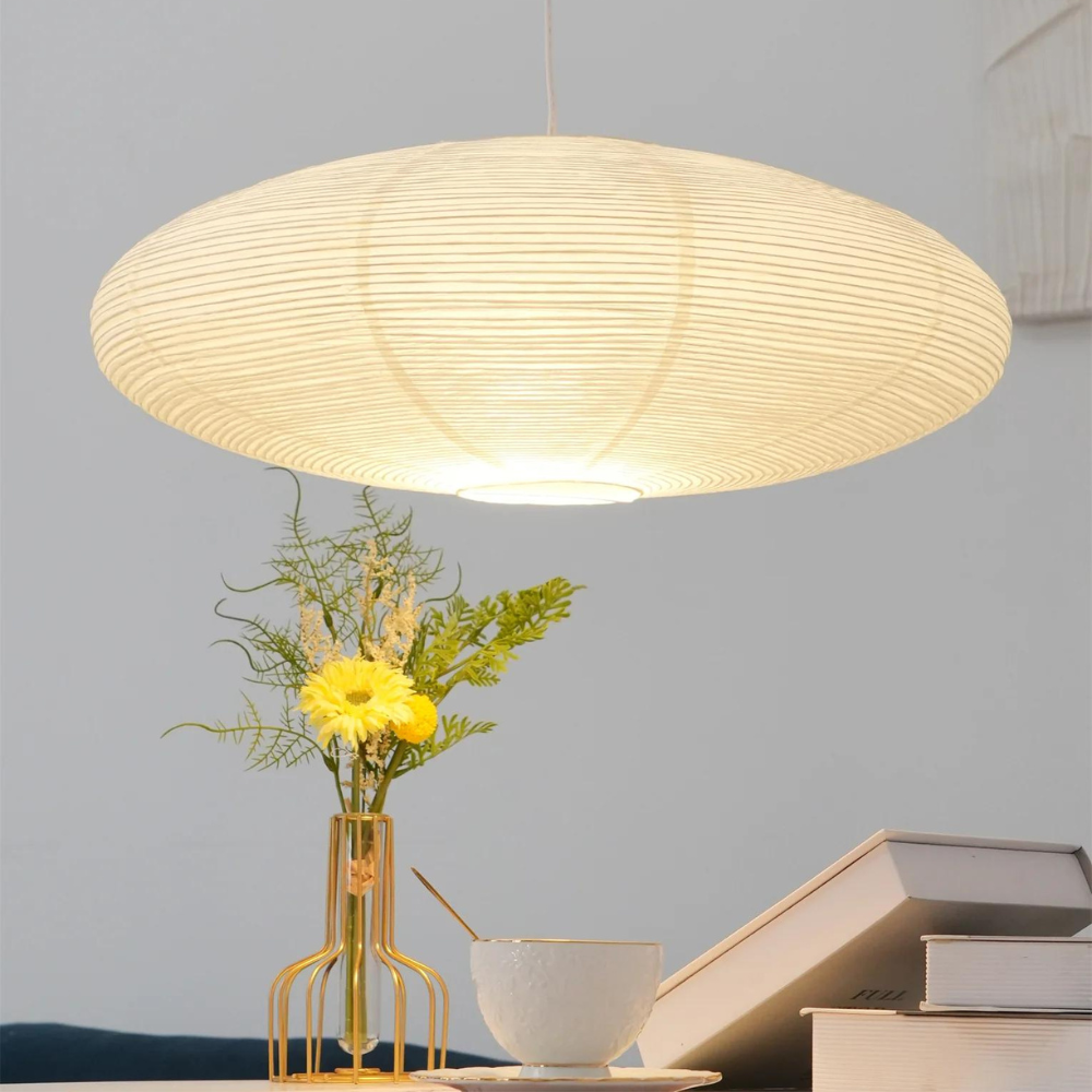 Mulberry Paper Japandi Ceiling Light, 50 or 60cm, LED