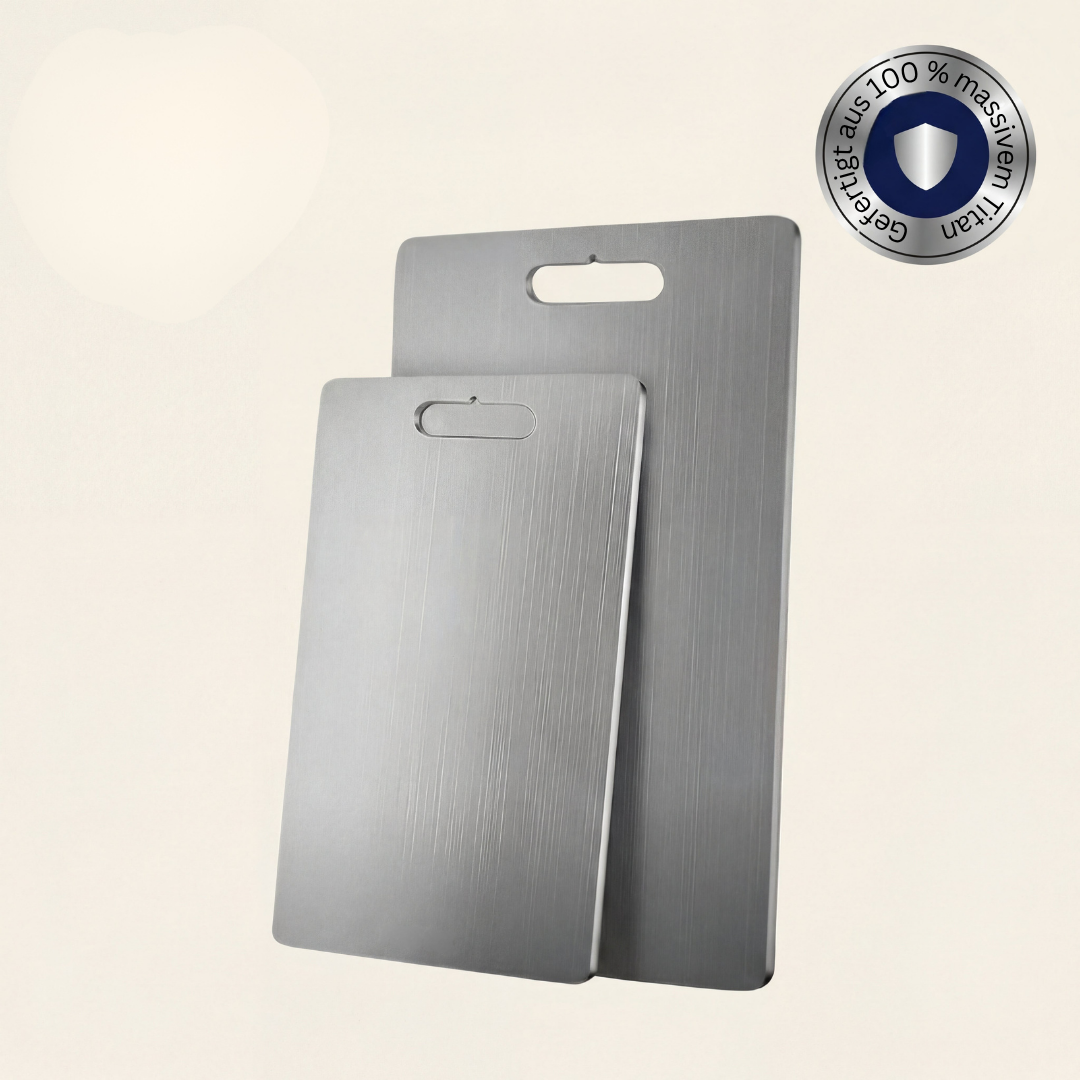 Titanium-Finish Chopping Board with Smooth Surface, 34 x 23cm