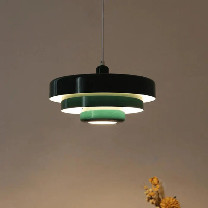 Retro Metal Pendant Light with Integrated LED, Warm White 3000K