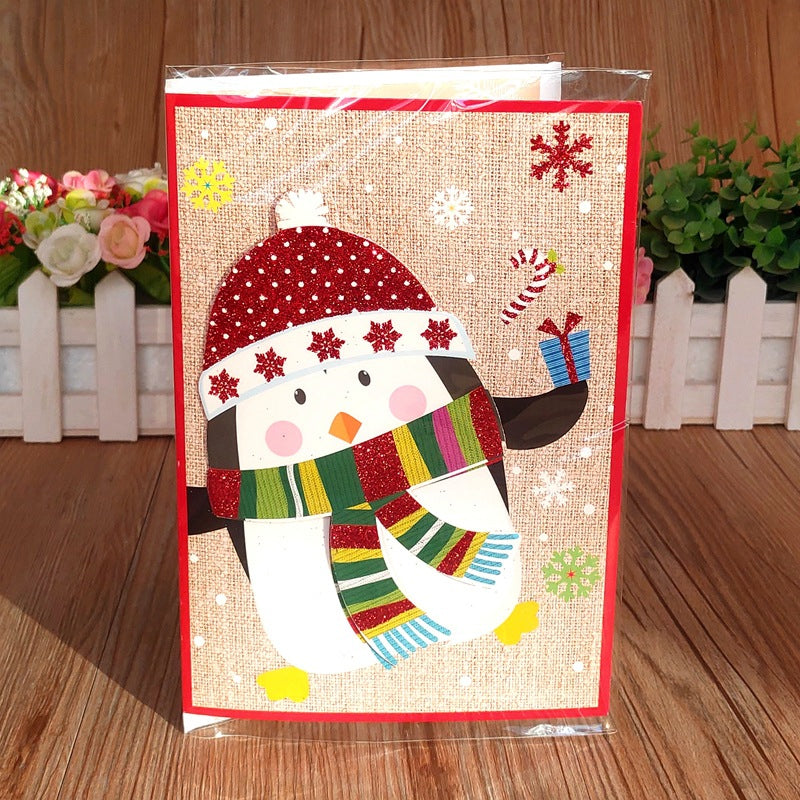Musical Christmas Cards with Light and Sound, 12 Designs