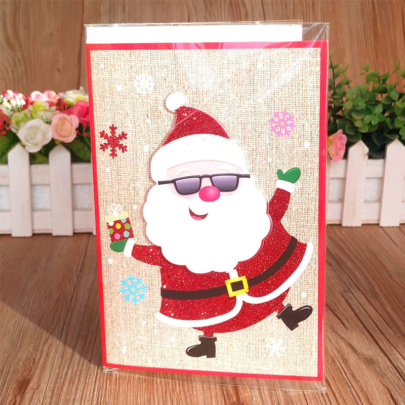 Musical Christmas Cards with Light and Sound, 12 Designs