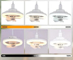 Adjustable Ceiling Fan with Light, 360 Degree Head, E27
