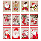 Musical Christmas Cards with Light and Sound, 12 Designs