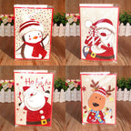 Musical Christmas Cards with Light and Sound, 12 Designs