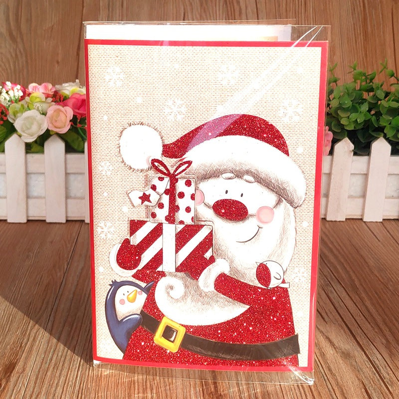 Musical Christmas Cards with Light and Sound, 12 Designs