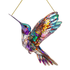 Hummingbird Suncatcher in Coloured Acrylic, 20 x 20cm