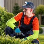 Cut-Resistant Work Arm Sleeves, 40 cm, Hook and Loop