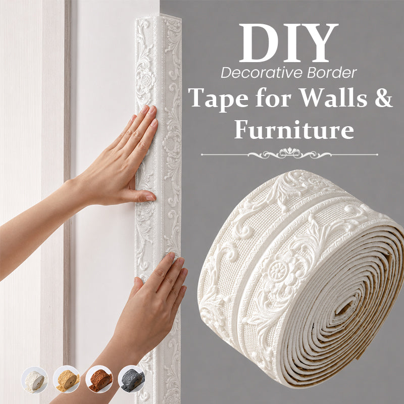Self-Adhesive Flexible Wall Trim, Vintage Profile, 10 m Roll