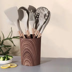 10-Piece Silicone Cooking Utensil Set, Heat Resistant Handles
