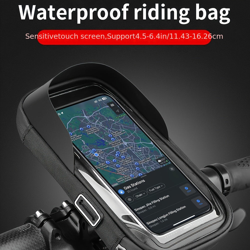 Waterproof Bike and Motorcycle Phone Holder, 360 Rotation