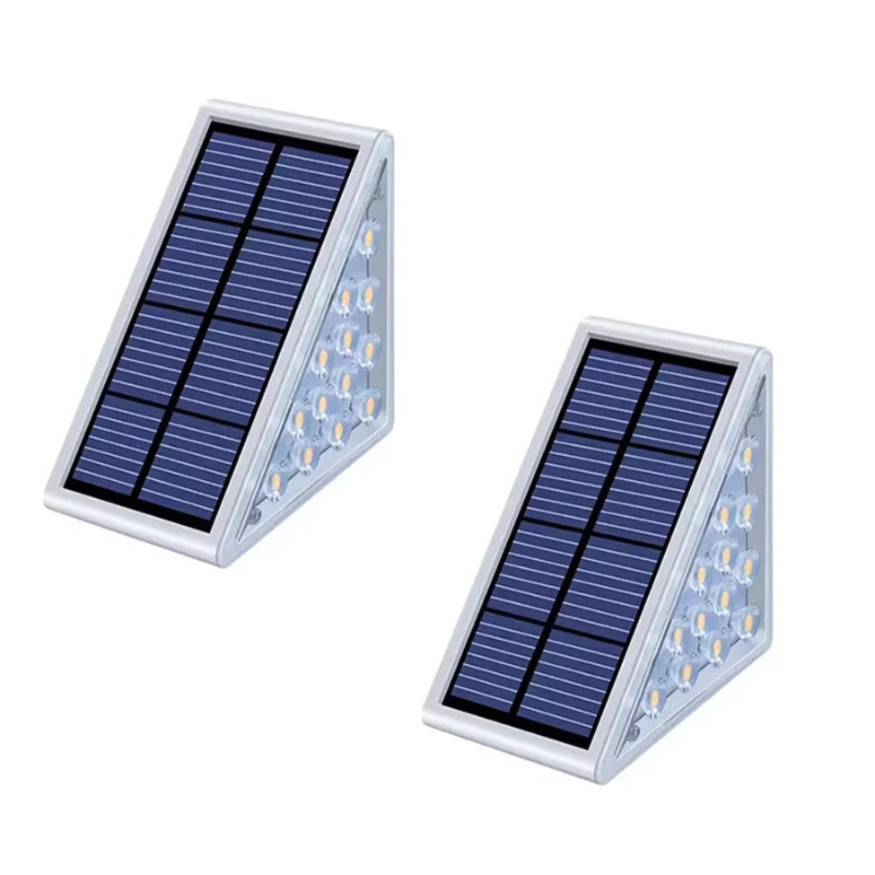 Solar Step Light with Motion Sensor, IP65, Set of 2