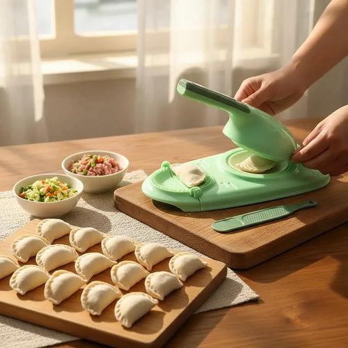 2-in-1 Dumpling and Empanada Folder, Two Sizes in One Tool