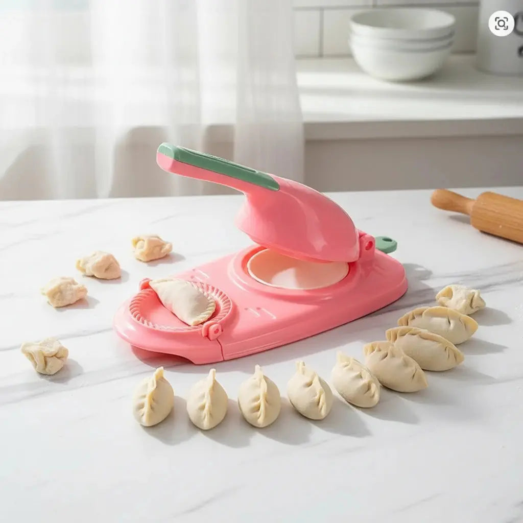 2-in-1 Dumpling and Empanada Folder, Two Sizes in One Tool