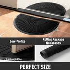 Half Round Rubber Doormat, Non-Slip for Indoors and Outdoors