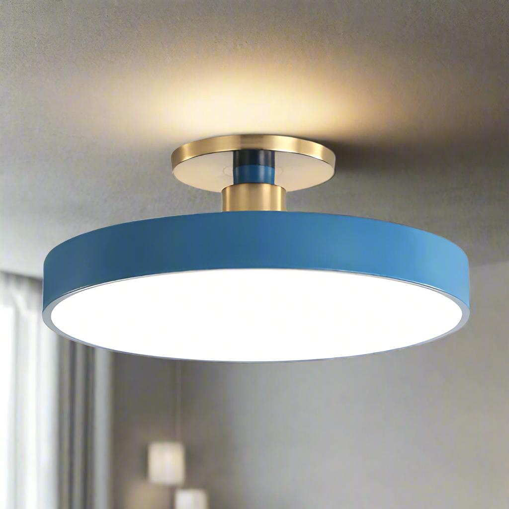 Round Acrylic LED Ceiling Light, Scandi Style, 30 to 60 cm