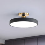 Round Acrylic LED Ceiling Light, Semi-Flush, Six Colours
