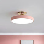 Round Nordic Acrylic Ceiling Light with Integrated LED