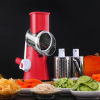 Rotary Grater with 3 Stainless Steel Blades, Dishwasher Safe