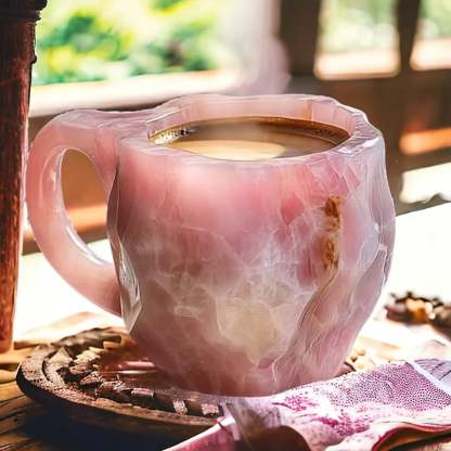 Crystal-Texture Design Mug for Coffee, Tea and Cold Drinks