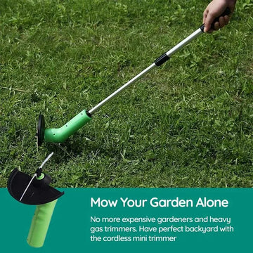 Cordless Mini Grass Trimmer for Edges and Borders